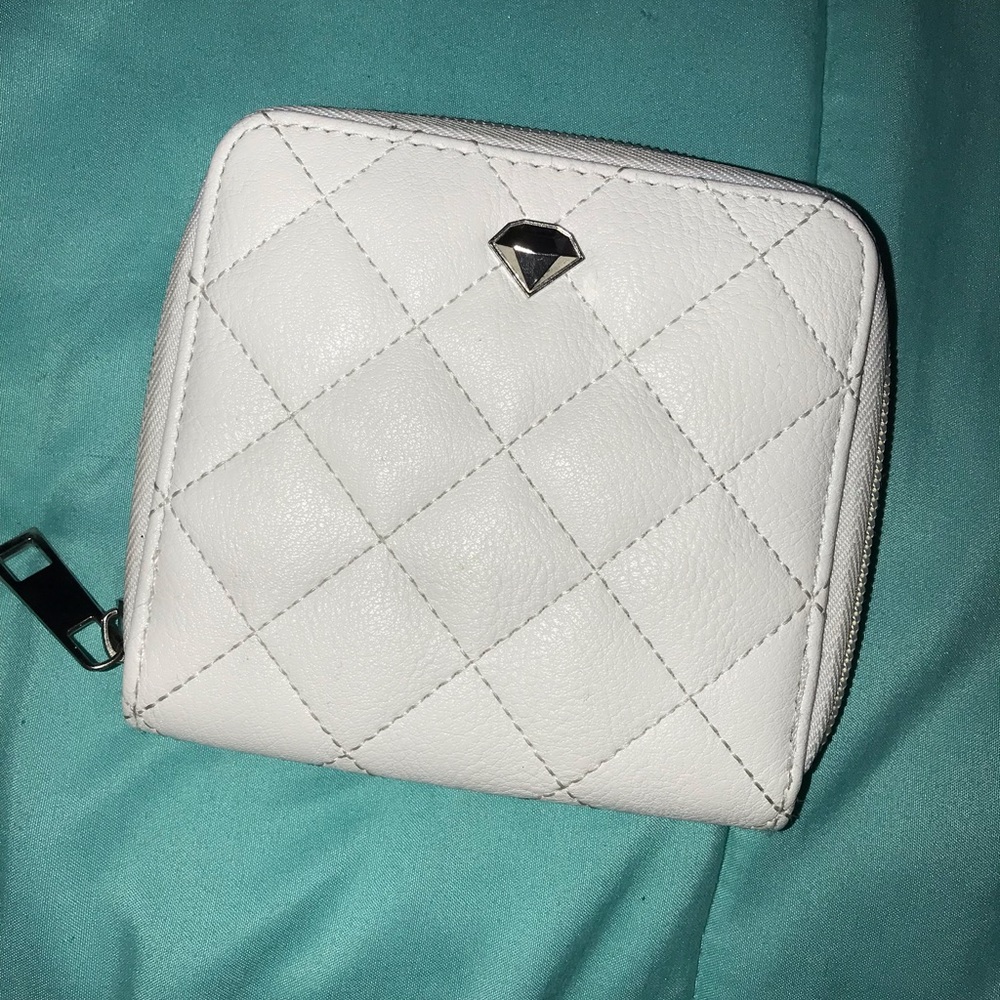 white small wallet